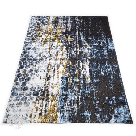 BLUR XL Modern kék-mustársárga Absztrakt mintás szőnyeg 200 x 300 cm