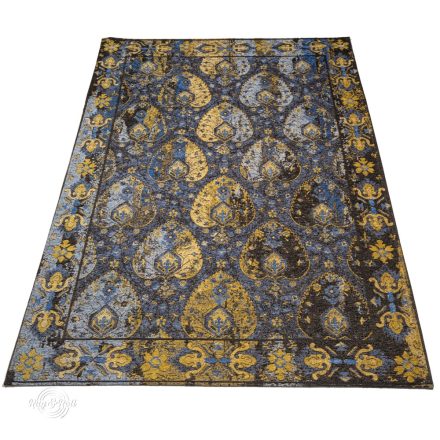 GALA L Keleti perzsamintás kék-arany szőnyeg 160 x 230 cm