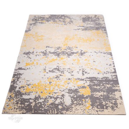 CONCRETE L Modern szürke-sárga Absztrakt mintás szőnyeg 160 x 230 cm