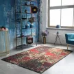 JAZZY L Vintage fekete-piros Patchwork mintás szőnyeg 160 x 230 cm