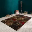 JAZZY L Vintage fekete-piros Patchwork mintás szőnyeg 160 x 230 cm