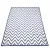 CHEVRON Blue L Geometrikus kék-fehér Chevron mintás szőnyeg 160 x 230 cm