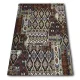AZTEC Gold L Vintage piros-kék Patchwork mintás szőnyeg 160 x 230 cm
