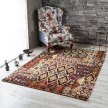 AZTEC Gold L Vintage piros-kék Patchwork mintás szőnyeg 160 x 230 cm