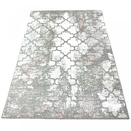 MOROCCAN silver L, szürke-rózsaszín marokkói mintás szőnyeg, 160 x 200 cm