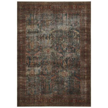   PETRA WINE L bordó, zöldes vintage keleti mintás szőnyeg 160 x 230 cm