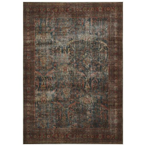 PETRA WINE L bordó, zöldes vintage keleti mintás szőnyeg 160 x 230 cm