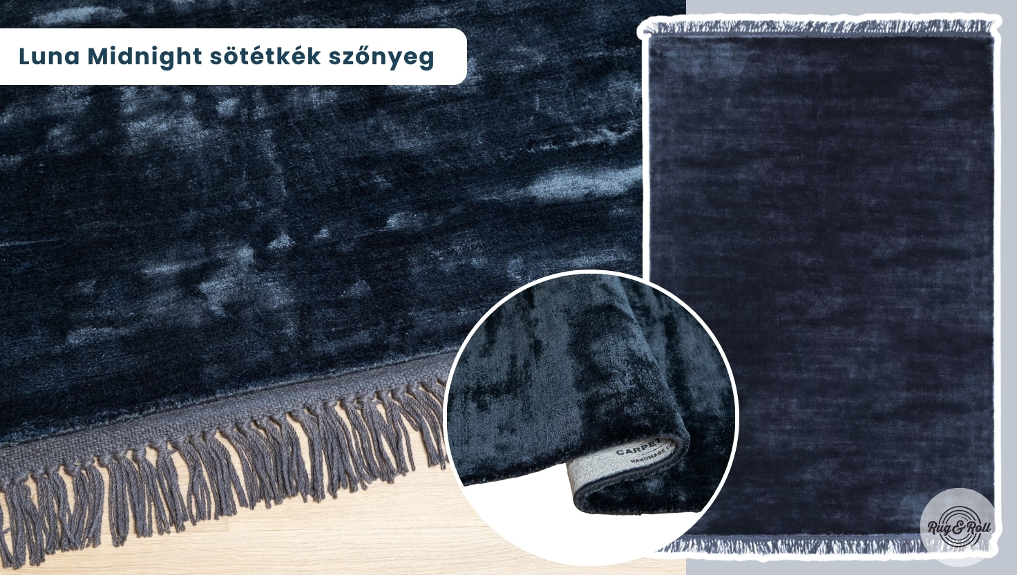 Luna mélykék szőnyeg