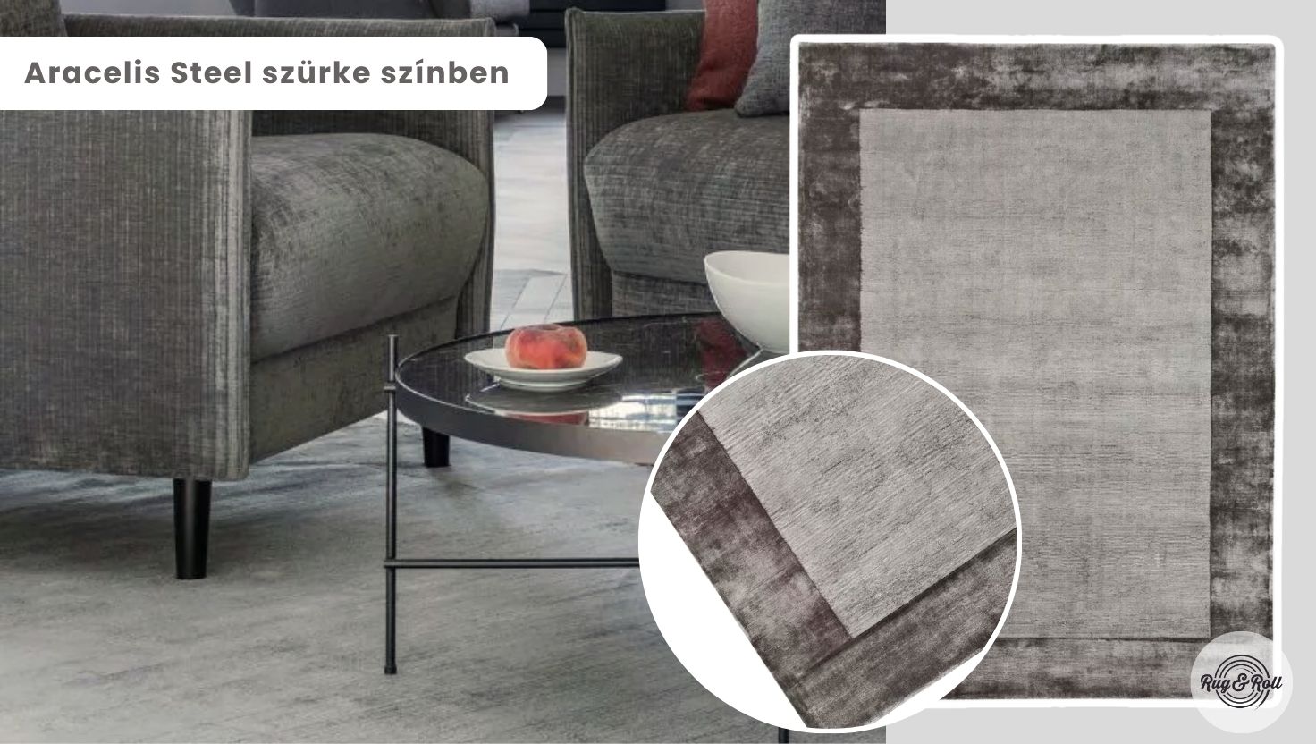 Aracelis szürke szőnyeg