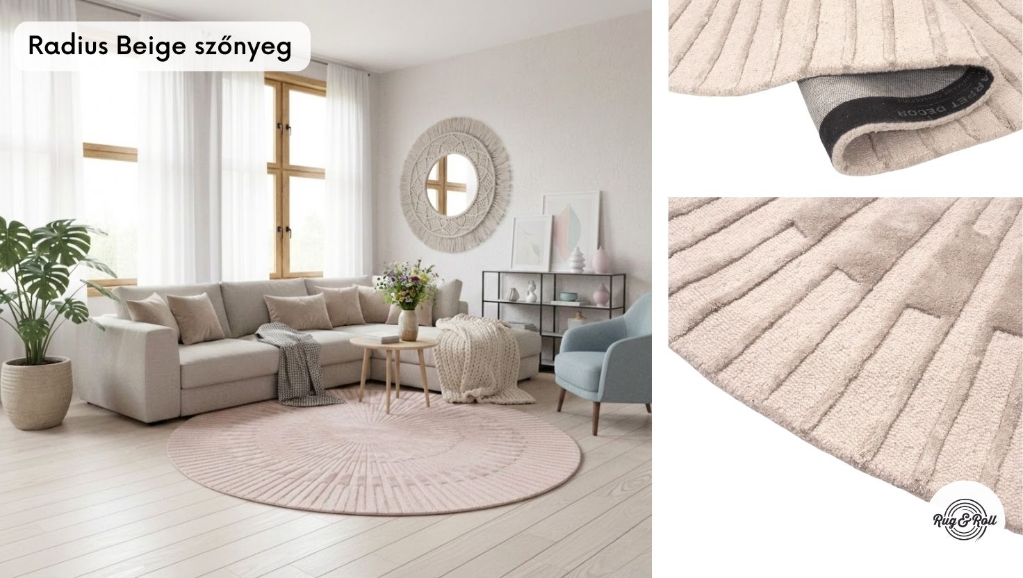 Radius beige szőnyeg