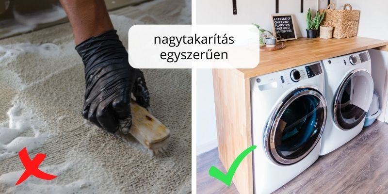 szőnyegek mosása mosógépben