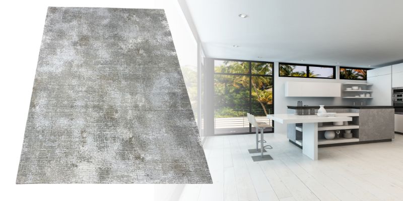modern stílusú szőnyeg a lakás különböző helyiségeibe