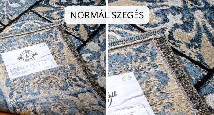 szőnyeg szegése - normál szegés